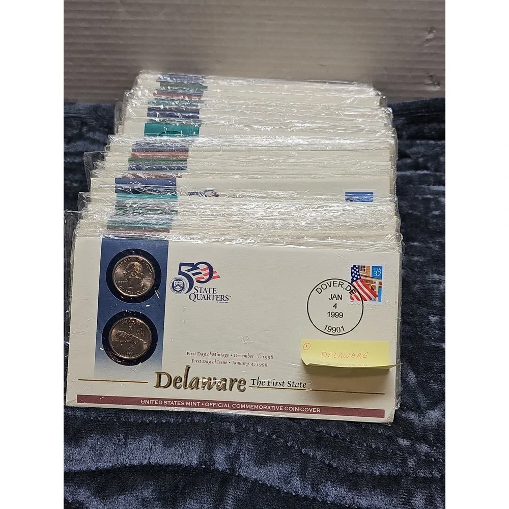 Complete Set! 50 State Quarter First Day Issue Covers P + D (1999 to 2008).